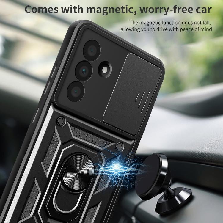 For Samsung Galaxy A36 5G Sliding Camera Cover Design TPU+PC Phone Case