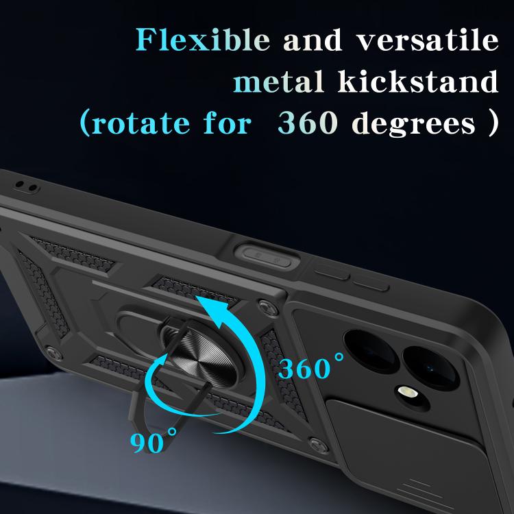 For Samsung Galaxy A07 4G Sliding Camera Cover Design TPU+PC Phone Case