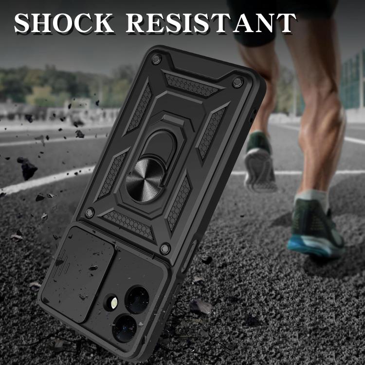 For Samsung Galaxy A07 4G Sliding Camera Cover Design TPU+PC Phone Case