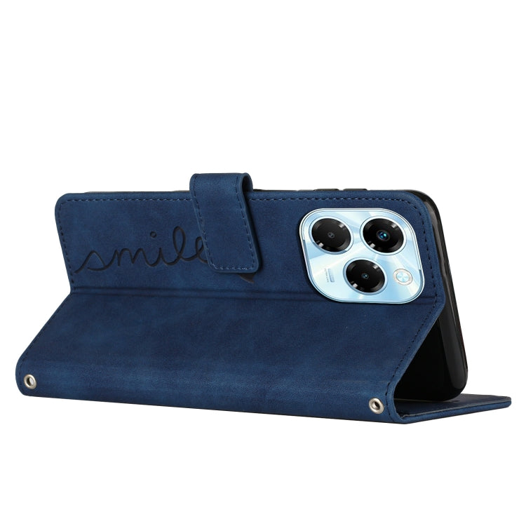 For Infinix Note 40X 5G Skin Feel Heart Embossed Leather Phone Case