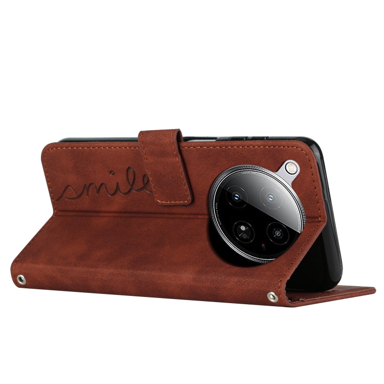 For Infinix Zero 40 4G Skin Feel Heart Embossed Leather Phone Case