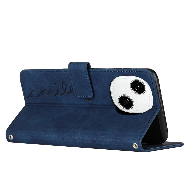 For Tecno Spark Go 1 Skin Feel Heart Embossed Leather Phone Case