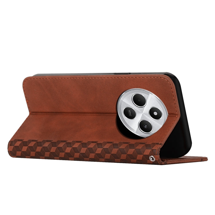 For Redmi 14C 4G Diamond Splicing Skin Feel Magnetic Leather Phone Case