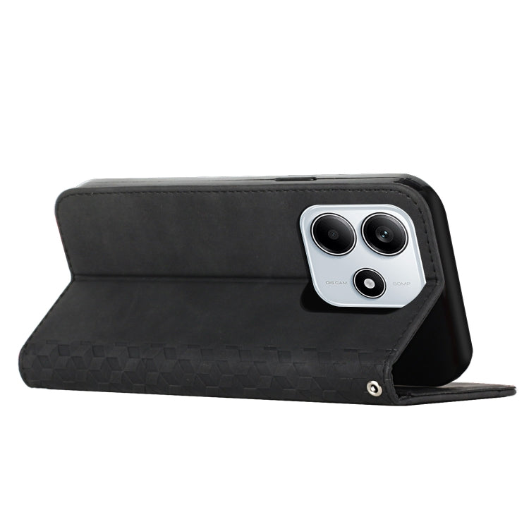 For Redmi Note 14 5G Global Diamond Splicing Skin Feel Magnetic Leather Phone Case