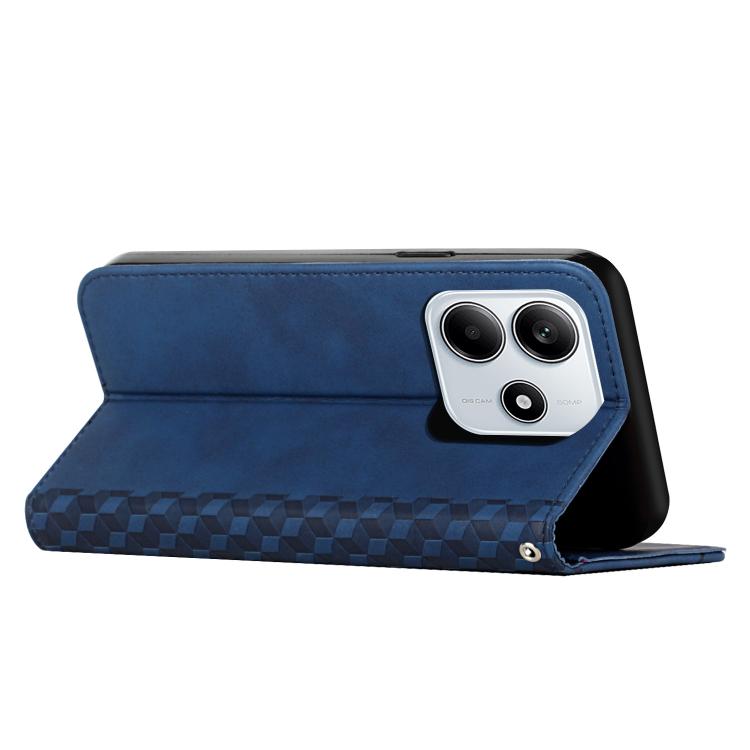 For Redmi Note 14 4G 163.25mm Diamond Splicing Skin Feel Magnetic Leather Phone Case