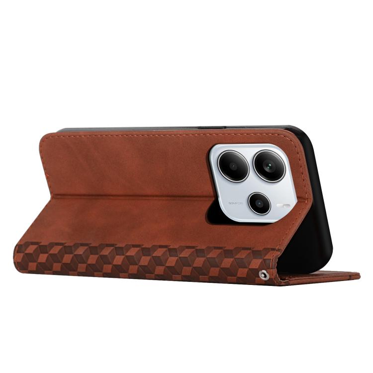 For Redmi Note 14 4G 164.84mm Diamond Splicing Skin Feel Magnetic Leather Phone Case