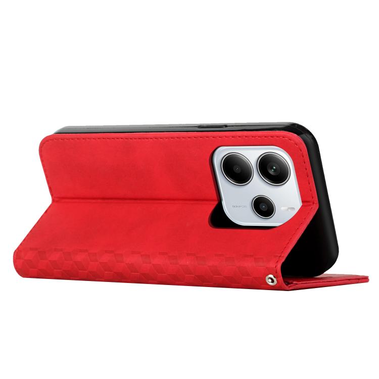 For Redmi Note 14 4G 164.84mm Diamond Splicing Skin Feel Magnetic Leather Phone Case
