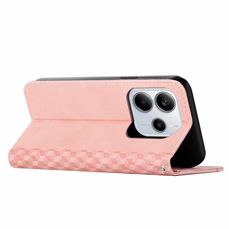 For Redmi Note 14 4G 164.84mm Diamond Splicing Skin Feel Magnetic Leather Phone Case