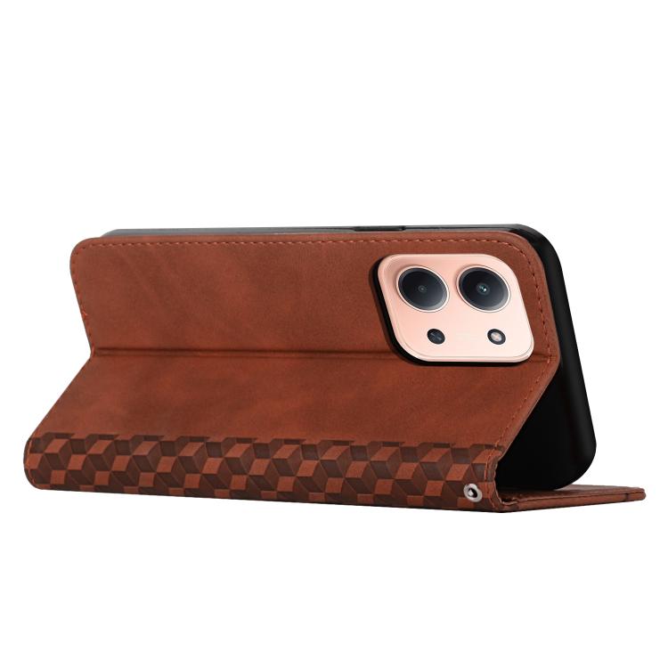 For Redmi 15C 5G / 4G EU 173mm Diamond Splicing Skin Feel Magnetic Leather Phone Case
