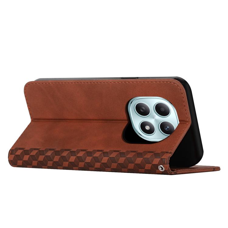 For Redmi Note 15 4G / 5G Global 164mm Diamond Splicing Skin Feel Magnetic Leather Phone Case