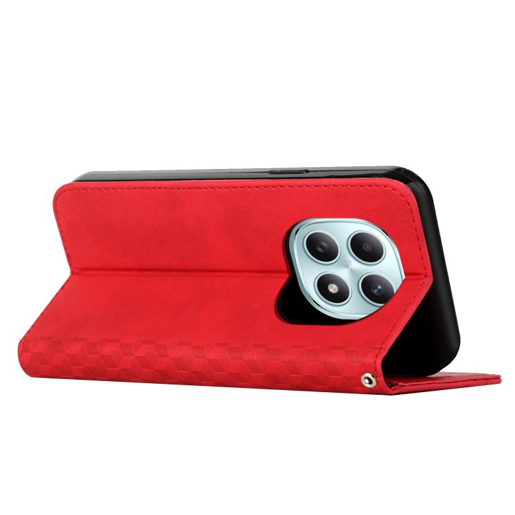 For Redmi Note 15 4G / 5G Global 164mm Diamond Splicing Skin Feel Magnetic Leather Phone Case