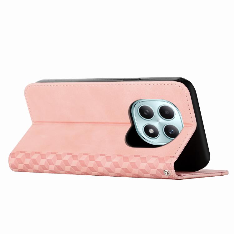 For Redmi Note 15 4G / 5G Global 164mm Diamond Splicing Skin Feel Magnetic Leather Phone Case
