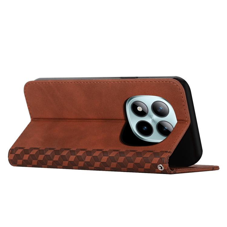 For Redmi Note 15 Pro 4G Global 163.2mm Diamond Splicing Skin Feel Magnetic Leather Phone Case