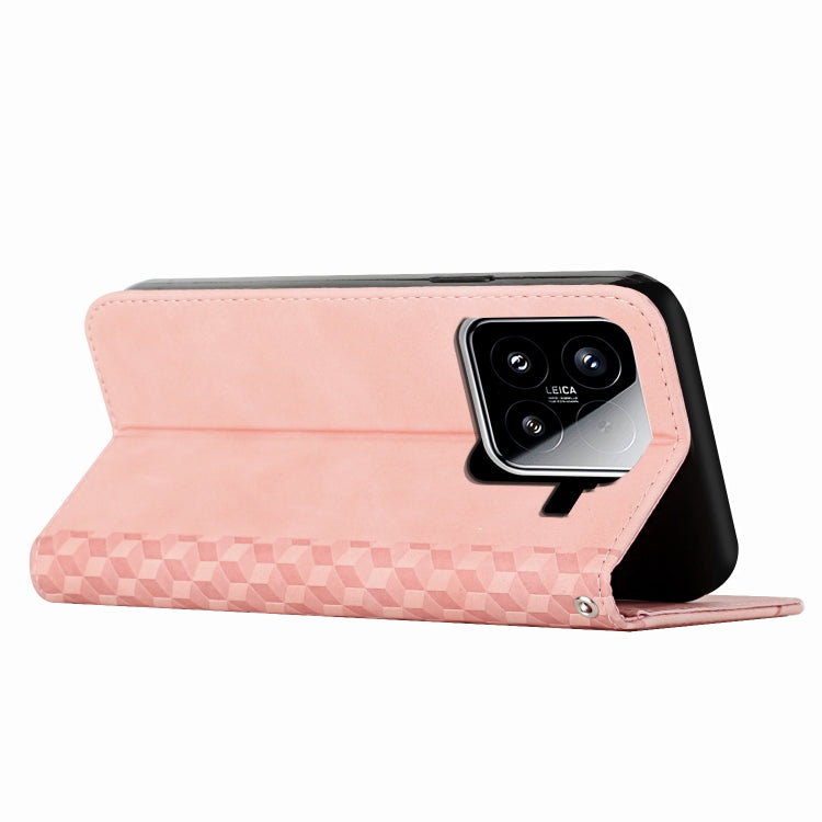 For Xiaomi 15 Diamond Splicing Skin Feel Magnetic Leather Phone Case