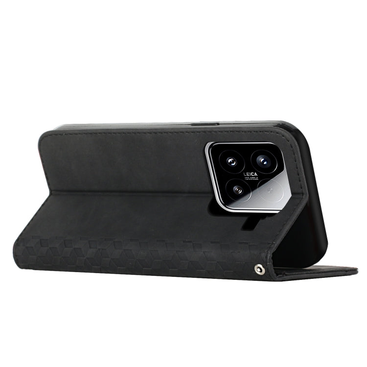 For Xiaomi 15 Diamond Splicing Skin Feel Magnetic Leather Phone Case