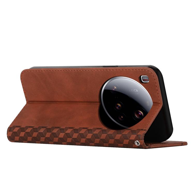 For Xiaomi 15 Ultra Diamond Splicing Skin Feel Magnetic Leather Phone Case