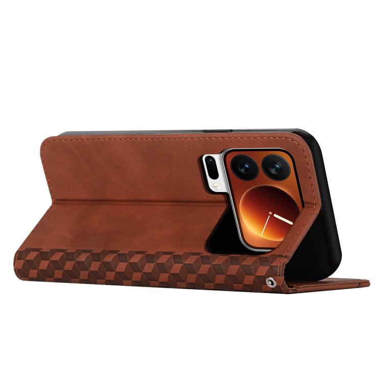 For Xiaomi 17 Pro Diamond Splicing Skin Feel Magnetic Leather Phone Case