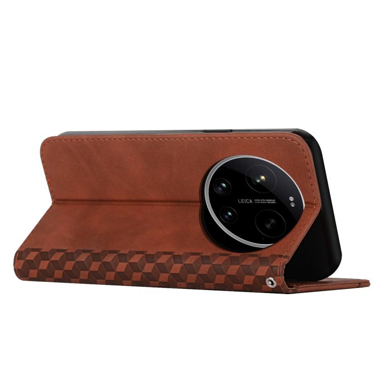 For Xiaomi 17 Ultra Diamond Splicing Skin Feel Magnetic Leather Phone Case