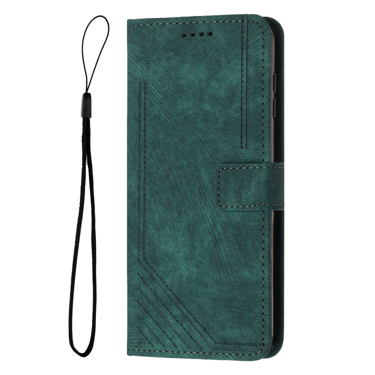 For Infinix Note 40X 5G Skin Feel Stripe Pattern Leather Phone Case