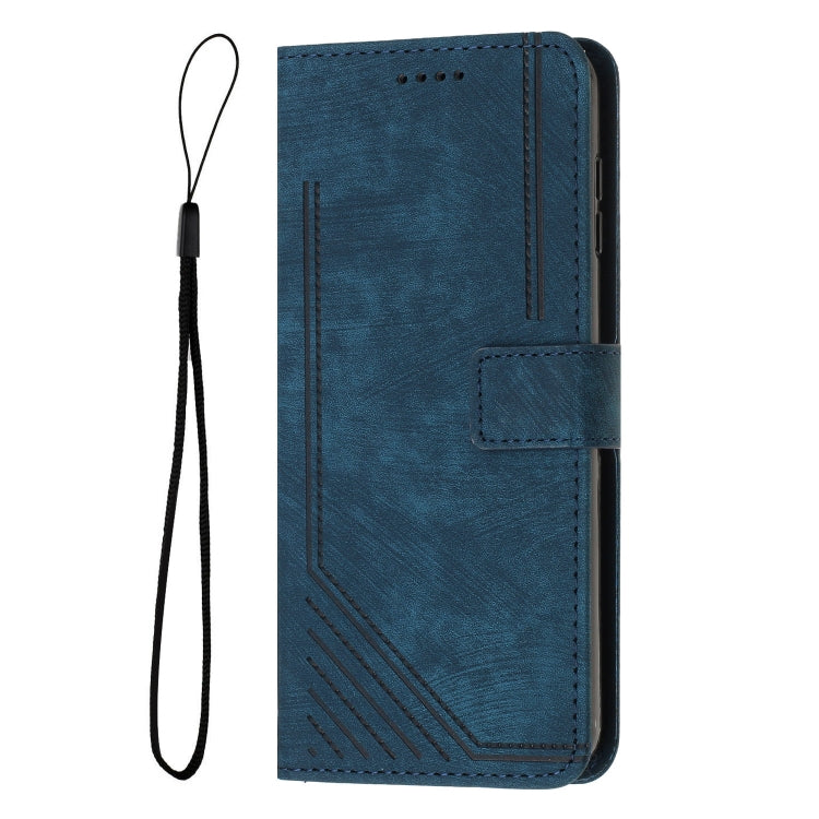 For Infinix Note 40X 5G Skin Feel Stripe Pattern Leather Phone Case