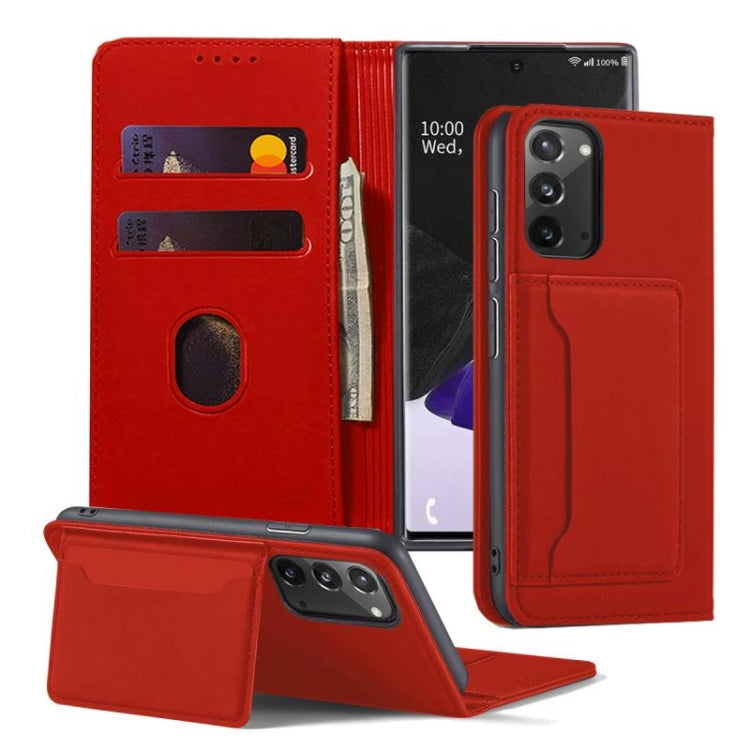 For Samsung Galaxy Note20 Ultra 5G Strong Magnetism Shockproof Horizontal Flip Liquid Feel Leather Case with Holder & Card Slots & Wallet