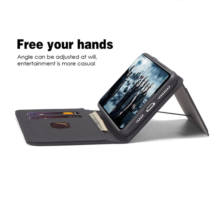 For Samsung Galaxy Note20 5G Strong Magnetism Shockproof Horizontal Flip Liquid Feel Leather Case with Holder & Card Slots & Wallet