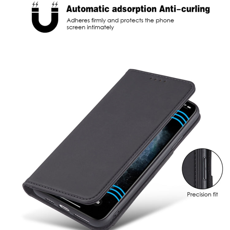 For Samsung Galaxy Note20 5G Strong Magnetism Shockproof Horizontal Flip Liquid Feel Leather Case with Holder & Card Slots & Wallet