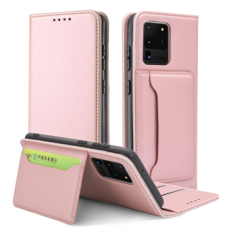 For Samsung Galaxy S20 Ultra 5G Strong Magnetism Shockproof Horizontal Flip Liquid Feel Leather Case with Holder & Card Slots & Wallet