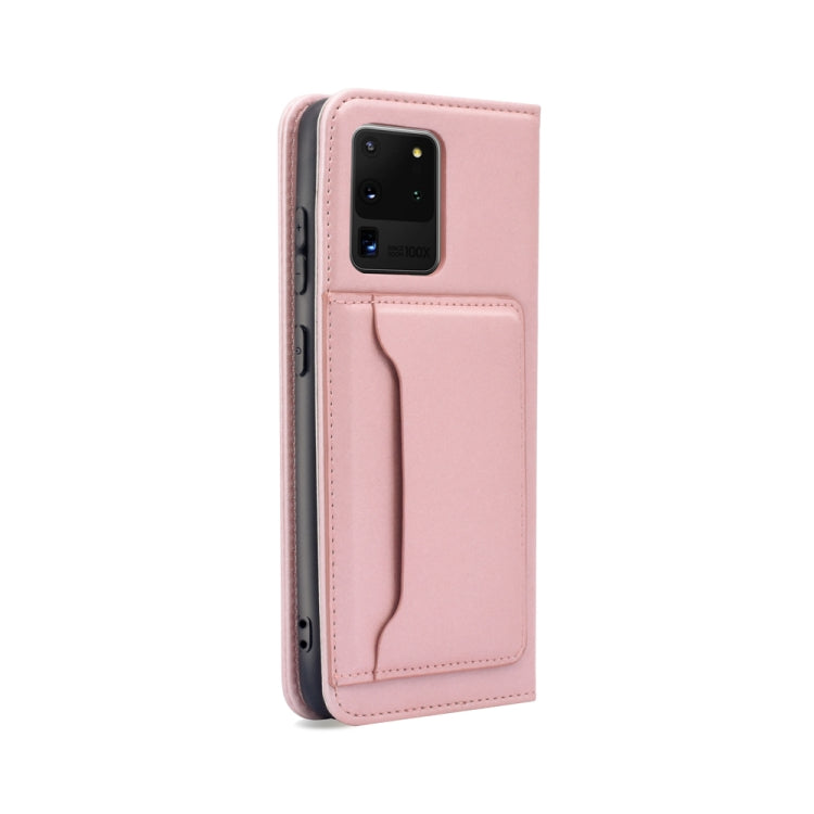 For Samsung Galaxy S20 Ultra 5G Strong Magnetism Shockproof Horizontal Flip Liquid Feel Leather Case with Holder & Card Slots & Wallet