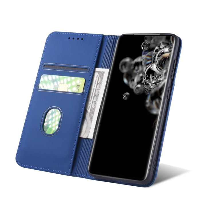 For Samsung Galaxy S20 Ultra 5G Strong Magnetism Shockproof Horizontal Flip Liquid Feel Leather Case with Holder & Card Slots & Wallet