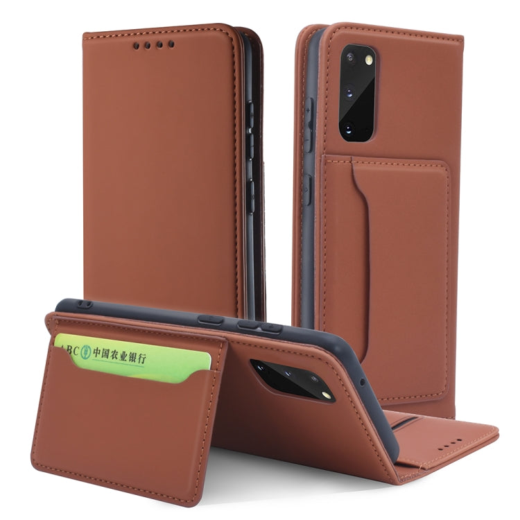 For Samsung Galaxy S20 5G Strong Magnetism Shockproof Horizontal Flip Liquid Feel Leather Case with Holder & Card Slots & Wallet