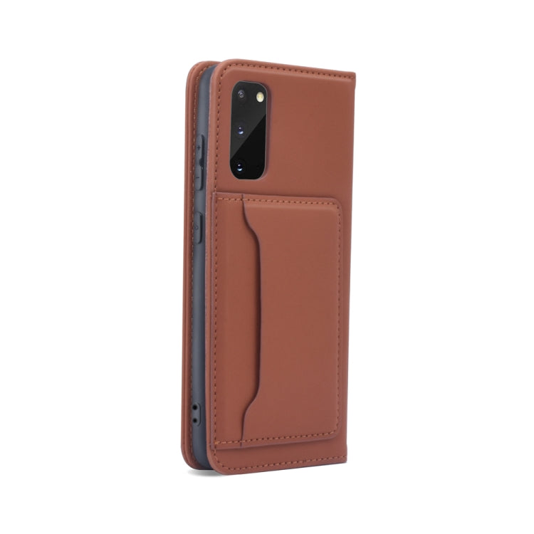 For Samsung Galaxy S20 5G Strong Magnetism Shockproof Horizontal Flip Liquid Feel Leather Case with Holder & Card Slots & Wallet
