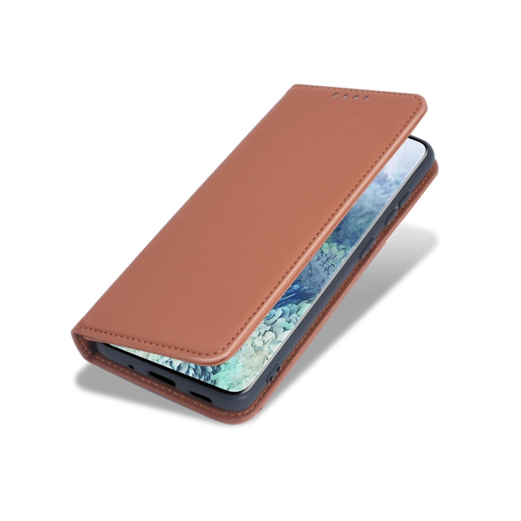 For Samsung Galaxy S20 5G Strong Magnetism Shockproof Horizontal Flip Liquid Feel Leather Case with Holder & Card Slots & Wallet