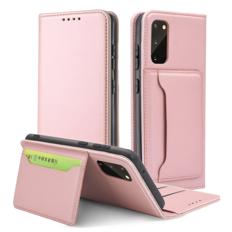 For Samsung Galaxy S20 5G Strong Magnetism Shockproof Horizontal Flip Liquid Feel Leather Case with Holder & Card Slots & Wallet