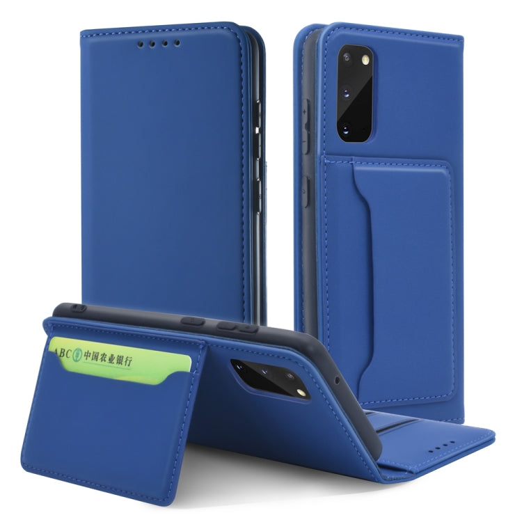For Samsung Galaxy S20 5G Strong Magnetism Shockproof Horizontal Flip Liquid Feel Leather Case with Holder & Card Slots & Wallet
