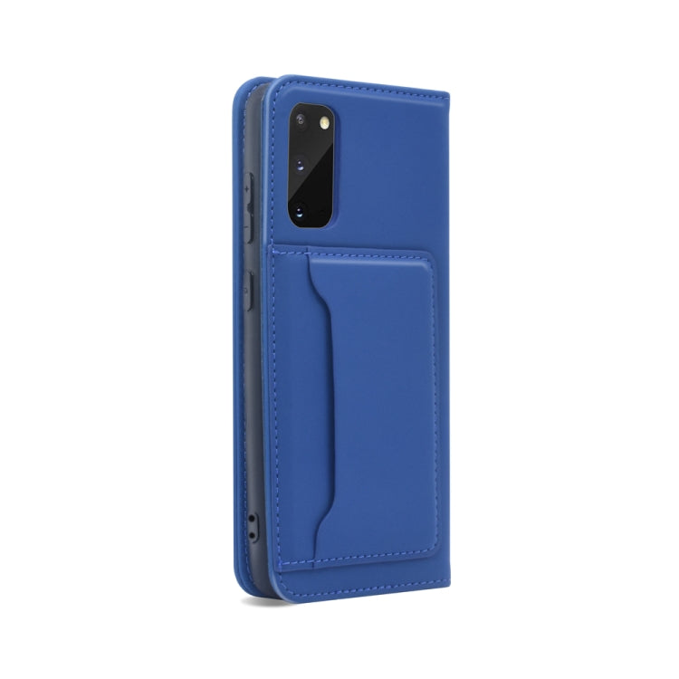 For Samsung Galaxy S20 5G Strong Magnetism Shockproof Horizontal Flip Liquid Feel Leather Case with Holder & Card Slots & Wallet
