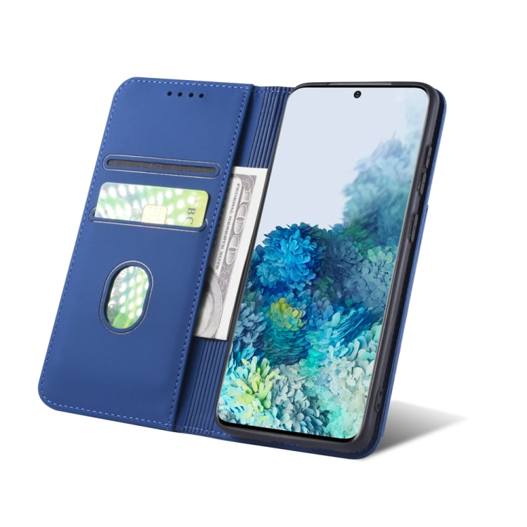 For Samsung Galaxy S20 5G Strong Magnetism Shockproof Horizontal Flip Liquid Feel Leather Case with Holder & Card Slots & Wallet