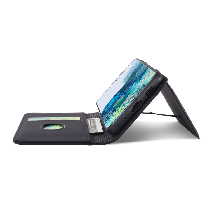 For Samsung Galaxy S20 5G Strong Magnetism Shockproof Horizontal Flip Liquid Feel Leather Case with Holder & Card Slots & Wallet