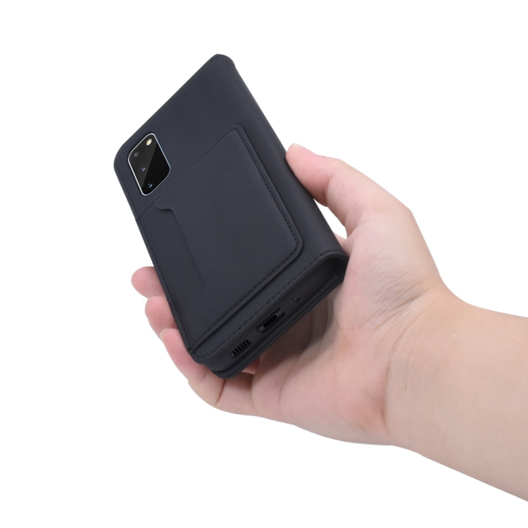 For Samsung Galaxy S20 5G Strong Magnetism Shockproof Horizontal Flip Liquid Feel Leather Case with Holder & Card Slots & Wallet