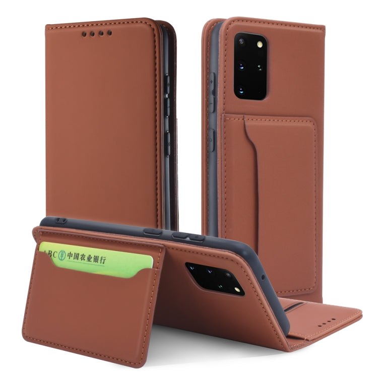 For Samsung Galaxy S20 Plus 5G Strong Magnetism Shockproof Horizontal Flip Liquid Feel Leather Case with Holder & Card Slots & Wallet