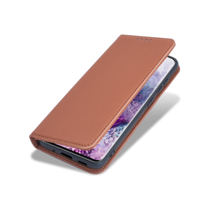 For Samsung Galaxy S20 Plus 5G Strong Magnetism Shockproof Horizontal Flip Liquid Feel Leather Case with Holder & Card Slots & Wallet