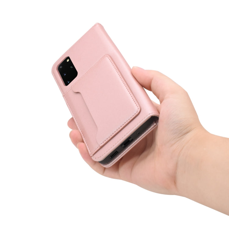 For Samsung Galaxy S20 Plus 5G Strong Magnetism Shockproof Horizontal Flip Liquid Feel Leather Case with Holder & Card Slots & Wallet