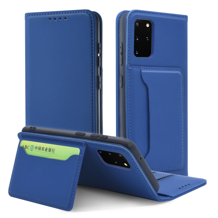 For Samsung Galaxy S20 Plus 5G Strong Magnetism Shockproof Horizontal Flip Liquid Feel Leather Case with Holder & Card Slots & Wallet