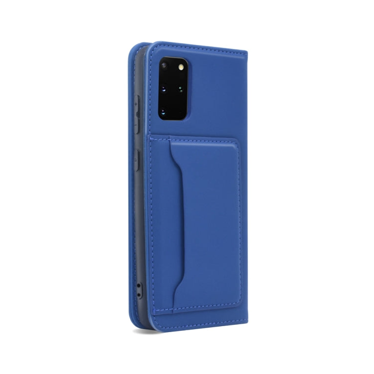 For Samsung Galaxy S20 Plus 5G Strong Magnetism Shockproof Horizontal Flip Liquid Feel Leather Case with Holder & Card Slots & Wallet
