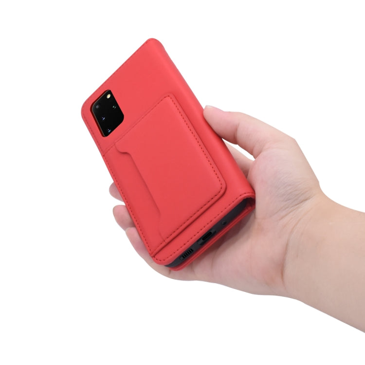 For Samsung Galaxy S20 Plus 5G Strong Magnetism Shockproof Horizontal Flip Liquid Feel Leather Case with Holder & Card Slots & Wallet