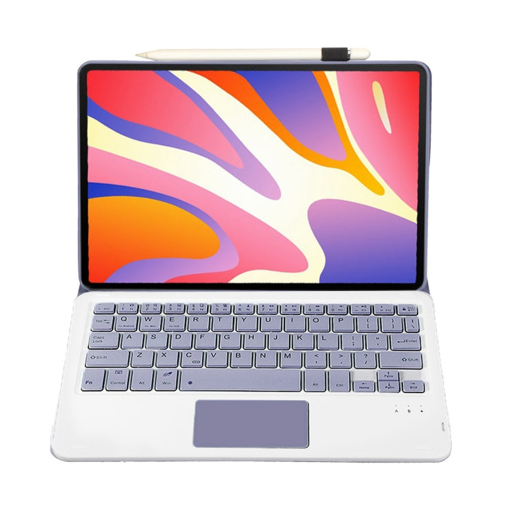 For Huawei MatePad SE 11 2024 AH21-A Ultra-thin Detachable Bluetooth Keyboard Leather Tablet Case with Touchpad