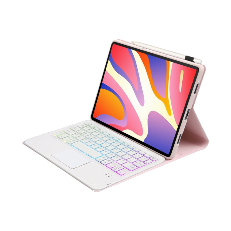For Huawei MatePad SE 11 2024 AH21-AS Ultra-thin Detachable Backlight Bluetooth Keyboard Leather Tablet Case with Touchpad