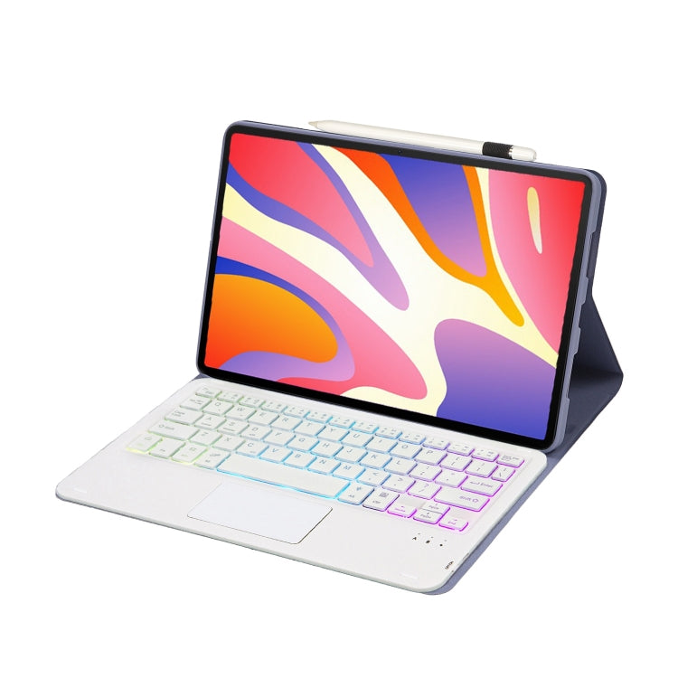 For Huawei MatePad SE 11 2024 AH21-AS Ultra-thin Detachable Backlight Bluetooth Keyboard Leather Tablet Case with Touchpad