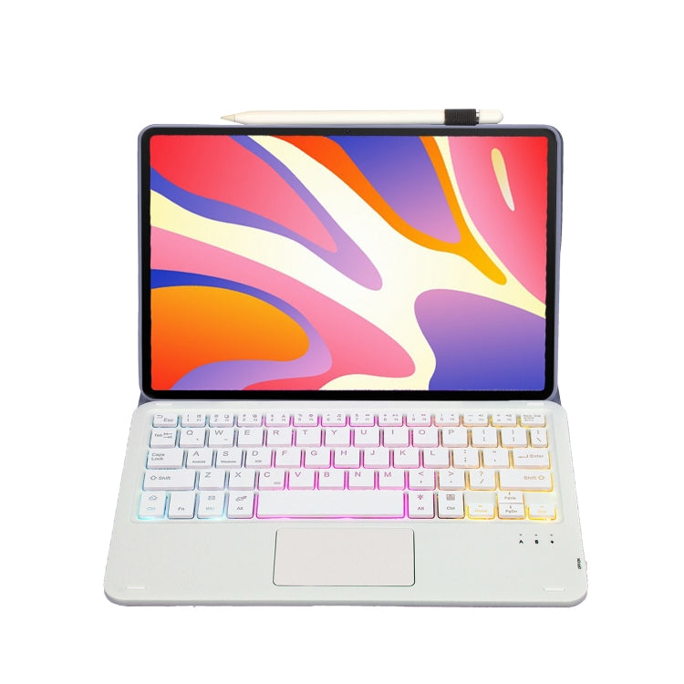 For Huawei MatePad SE 11 2024 AH21-AS Ultra-thin Detachable Backlight Bluetooth Keyboard Leather Tablet Case with Touchpad