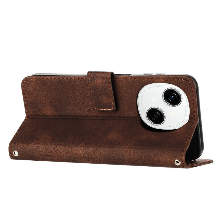 For Tecno Spark Go 1 Dream Triangle Leather Phone Case